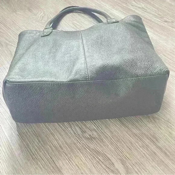 VERA PELLE GREY  PEBBLED LEATHER JUMBO BAG SHOULDER BAG - Picture 15 of 16